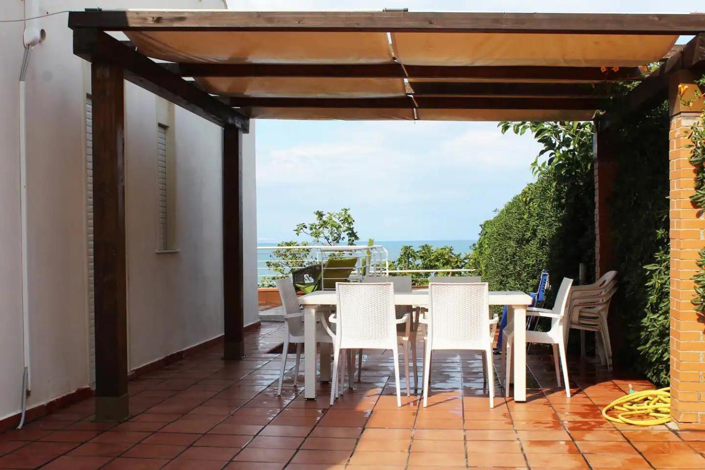Terrazza Sul Mare Villa Agnone Bagni Kültér fotó